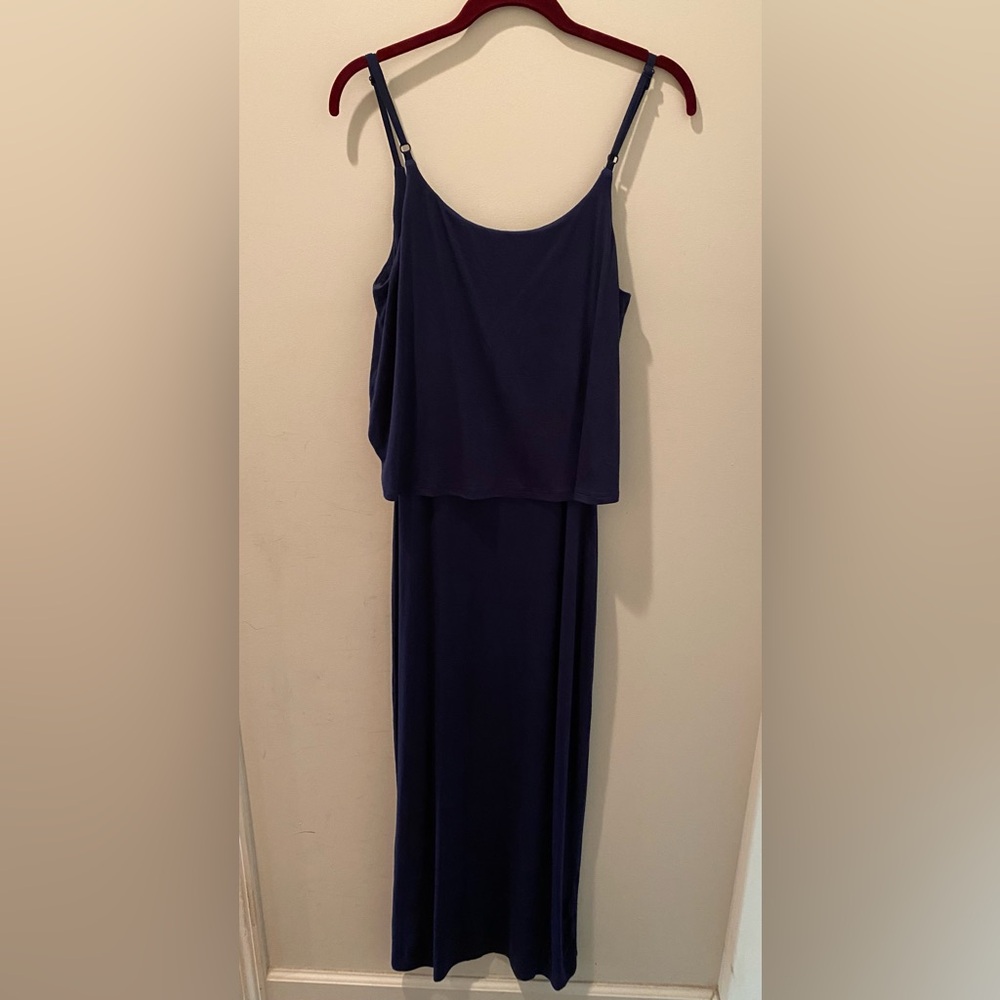 New! I.N.C. Navy Blue Maxi Dress